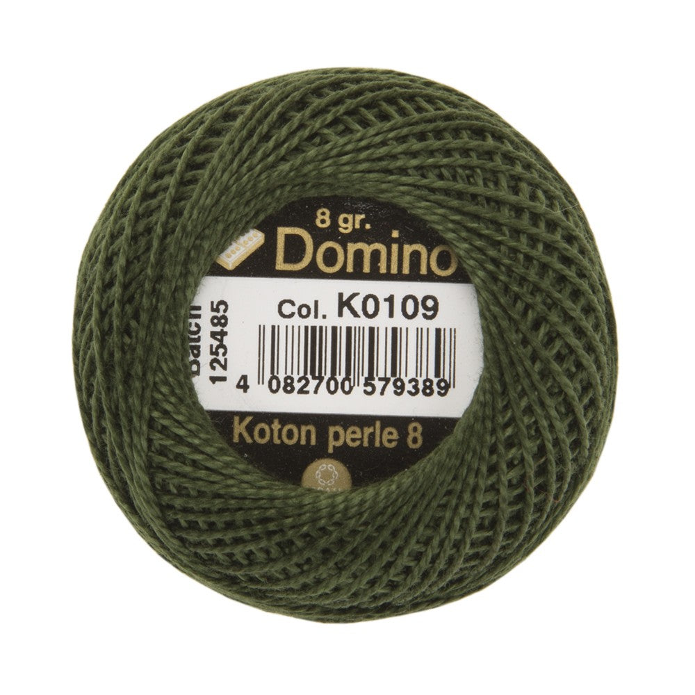 Domino Koton Perle 8gr Yeşil No:8 Nakış İpliği - K0109
